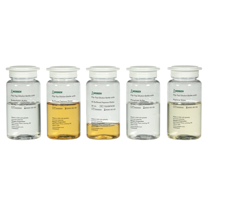 Neogen® Flip-Top Botella de Dilución con Agua Peptonada Tamponada - Imagen 2
